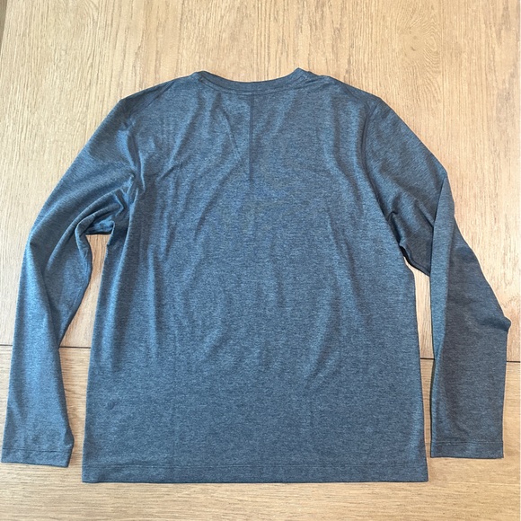 Lululemon Men’s Long Sleeve T-Shirt Size Medium Heathered Blue - Picture 5 of 9